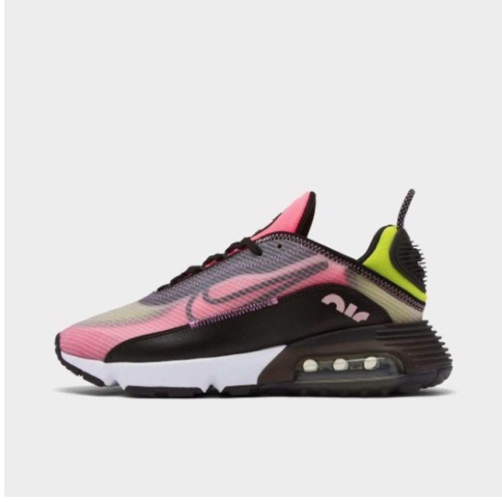 Nike Air Max 2090 Pink and Black with Lime Accents